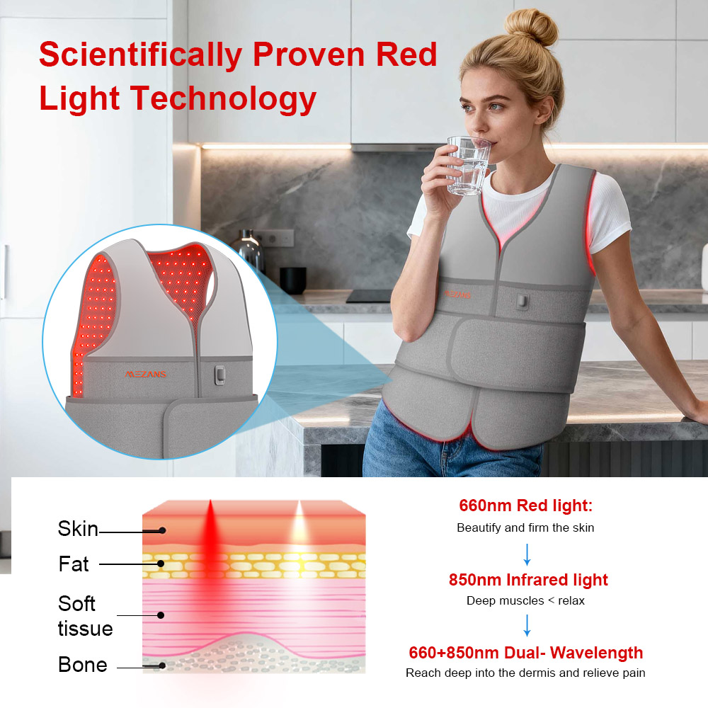 WV-432 Носимый жилет с красным светом 660 и 850 нм