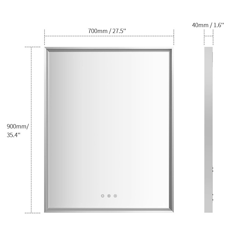 BM401 Smart Mirror ванной комнаты-светодиод, настенный мон