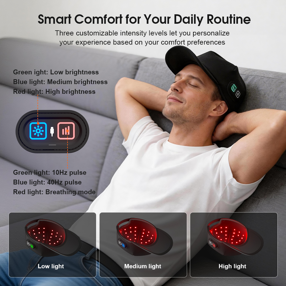 Бестселлер 2026 года, беспроводная лампа для терапии красным светом, 72 светодиодных устройства для ухода за кожей головы, самый ценный дизайн для здоровья, двойная длина волны