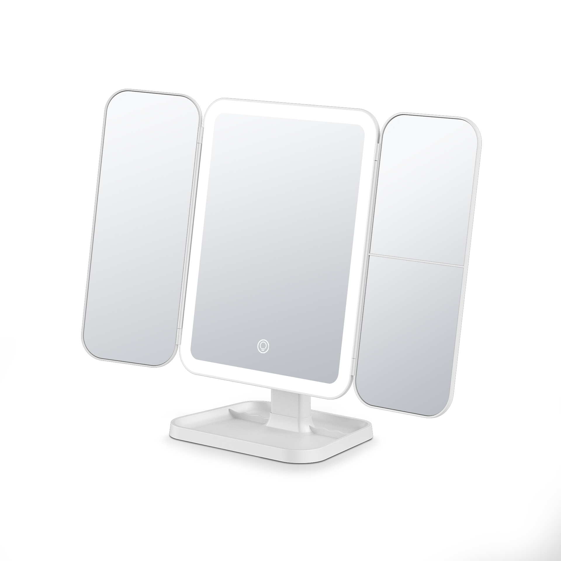 DM405 Ultra Thin Tri-Tream Lighted Lighted Makeup Mircor с хранением