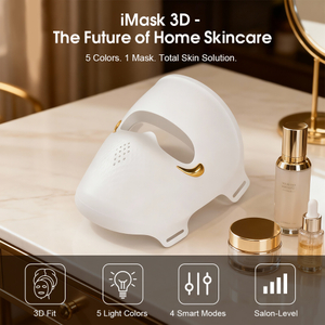 Высококачественная силиконовая светодиодная маска для лица, терапия красным светом для лица, шеи, против морщин и укрепления