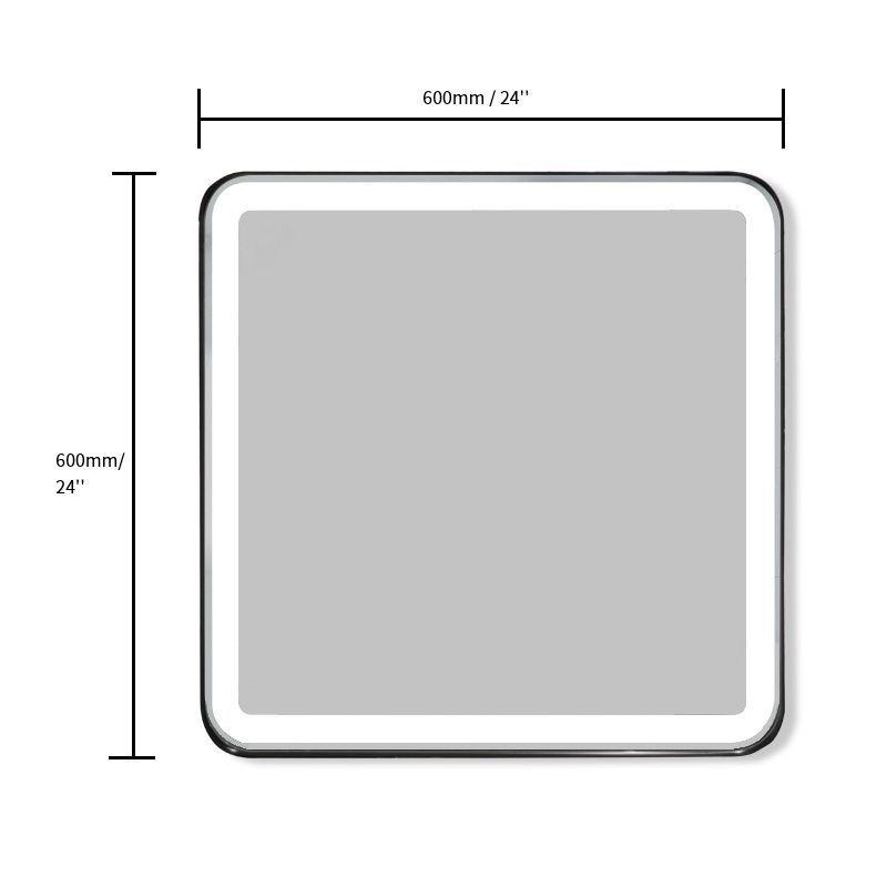 BM415 Современная туалетная стена зеркала ванной комнаты с огнями