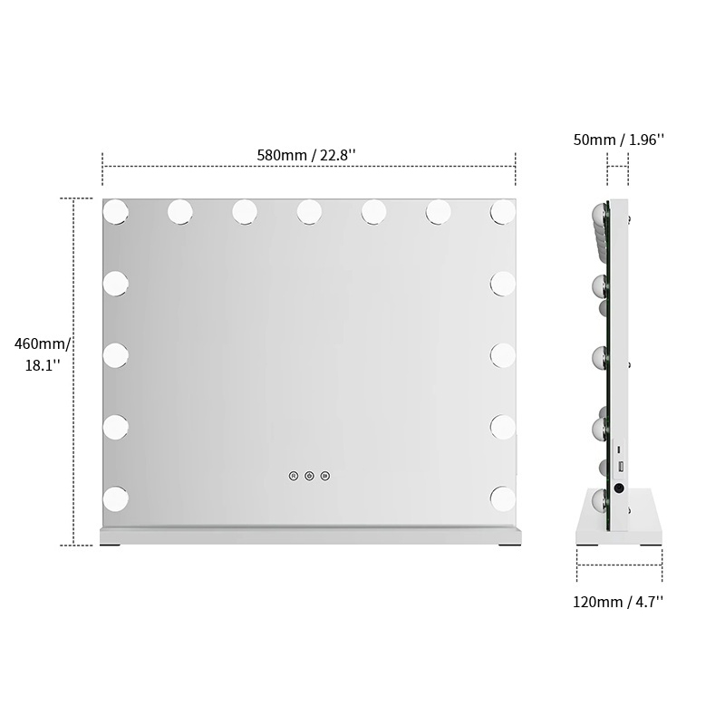 LM405 Tabletop Голливудский макияж зеркало