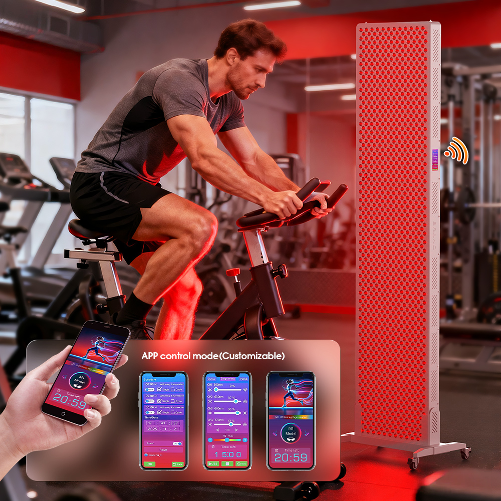 MEZANS, 8-волновой чип, 5 Вт, 1152 шт., светодиодная светотерапевтическая панель, сенсорный экран управления, настольный компьютер, гарантия 2 года