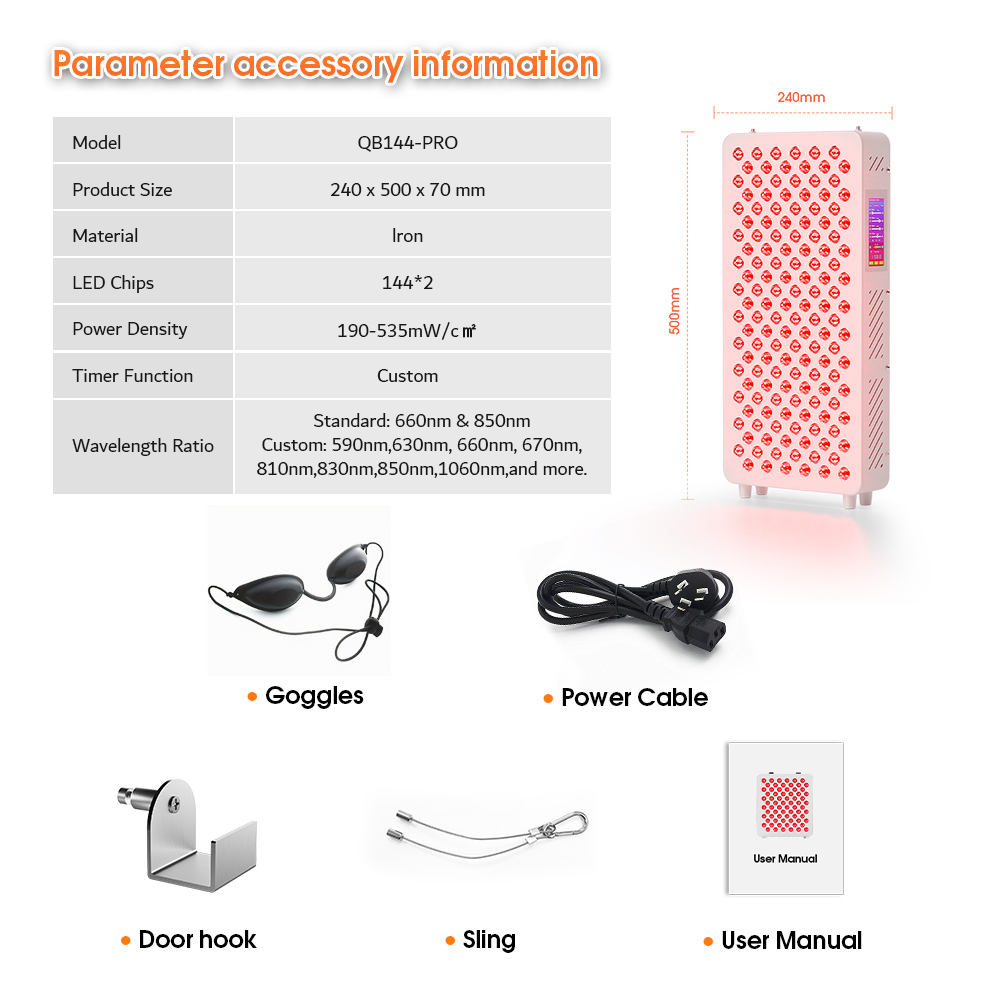 216 Вт 8-спектральная квантовая панель красного света для восстановления после тренировки, домашнего спортзала, коммерческой студии