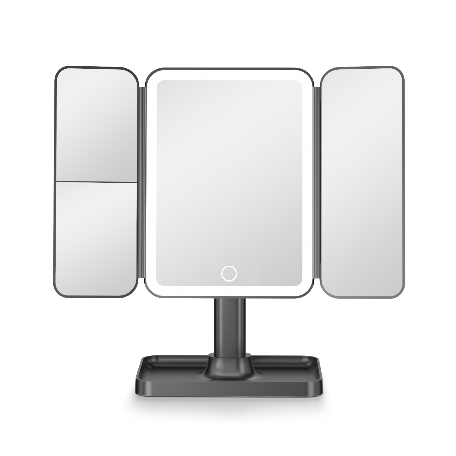 DM405 Ultra Thin Tri-Tream Lighted Lighted Makeup Mircor с хранением