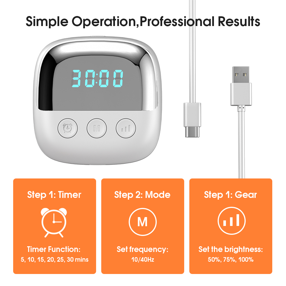 Физиотерапевтический наколенник Red Light, большой охват с таймером