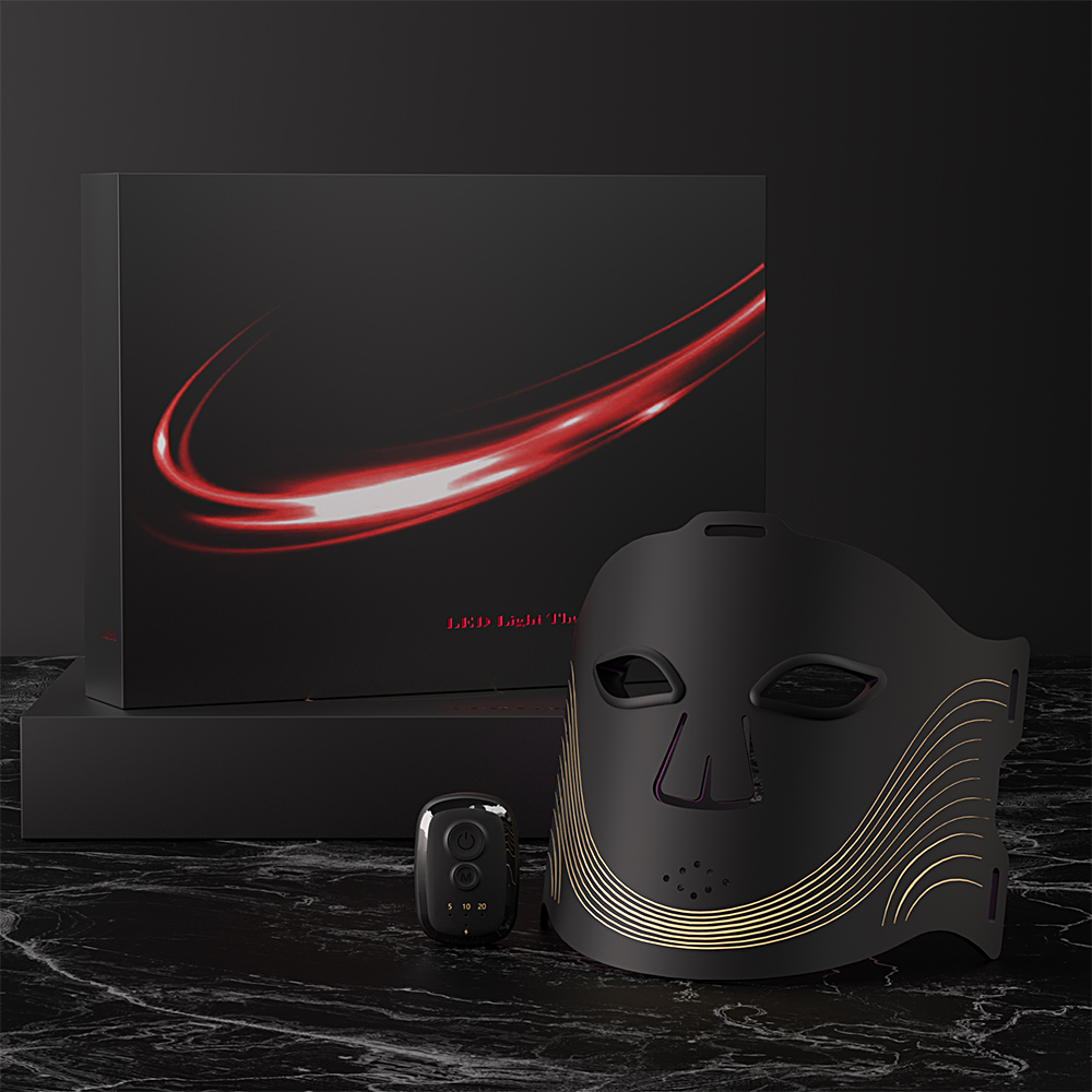 MEZANS 84LED фотонная маска для лица 450/660/850 нм трехспектральная силиконовая беспроводная маска для терапии красным светом домашнее устройство для красоты лица