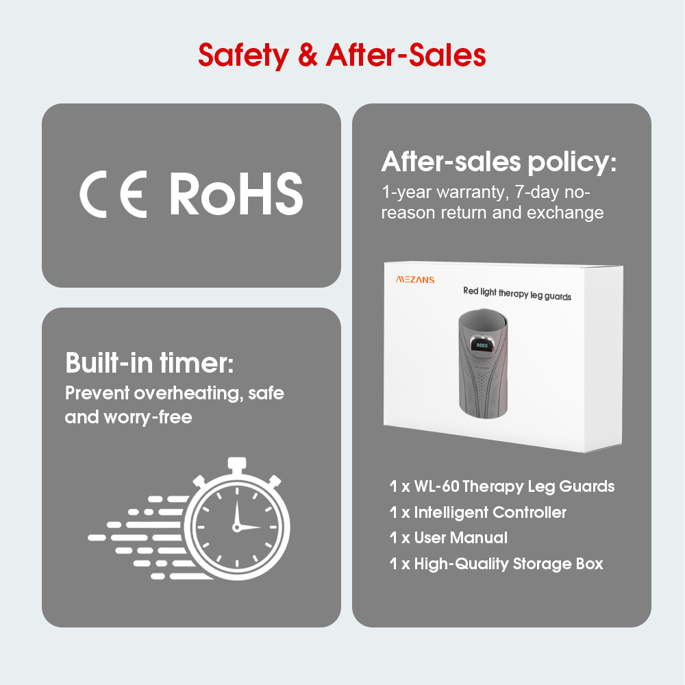 Бинты для ног ErgoFlex Active Recovery Red Light Therapy