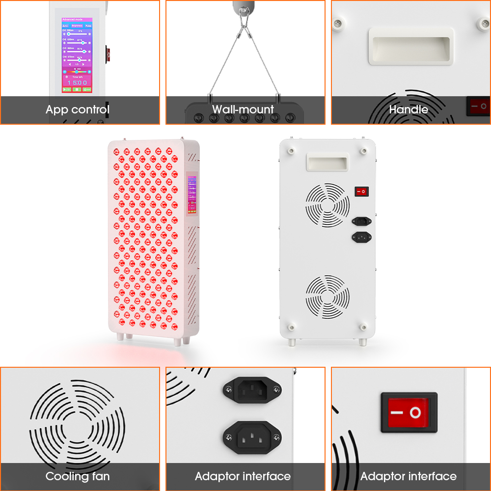 216 Вт 8-спектральная квантовая панель красного света для восстановления после тренировки, домашнего спортзала, коммерческой студии