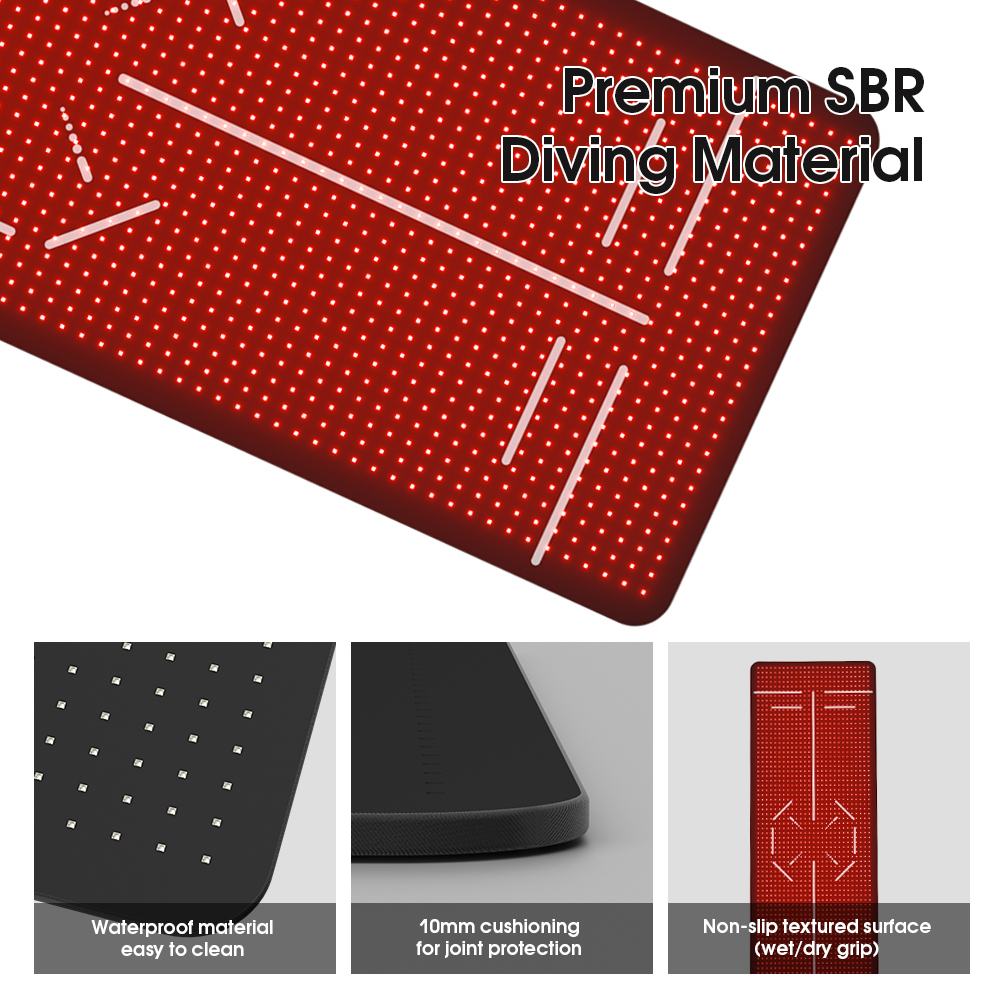 Оптовая продажа, профессиональный коврик для йоги с красным светом, 660 нм, 850 нм, двухдиапазонный, для восстановления мышц, ухода за кожей
